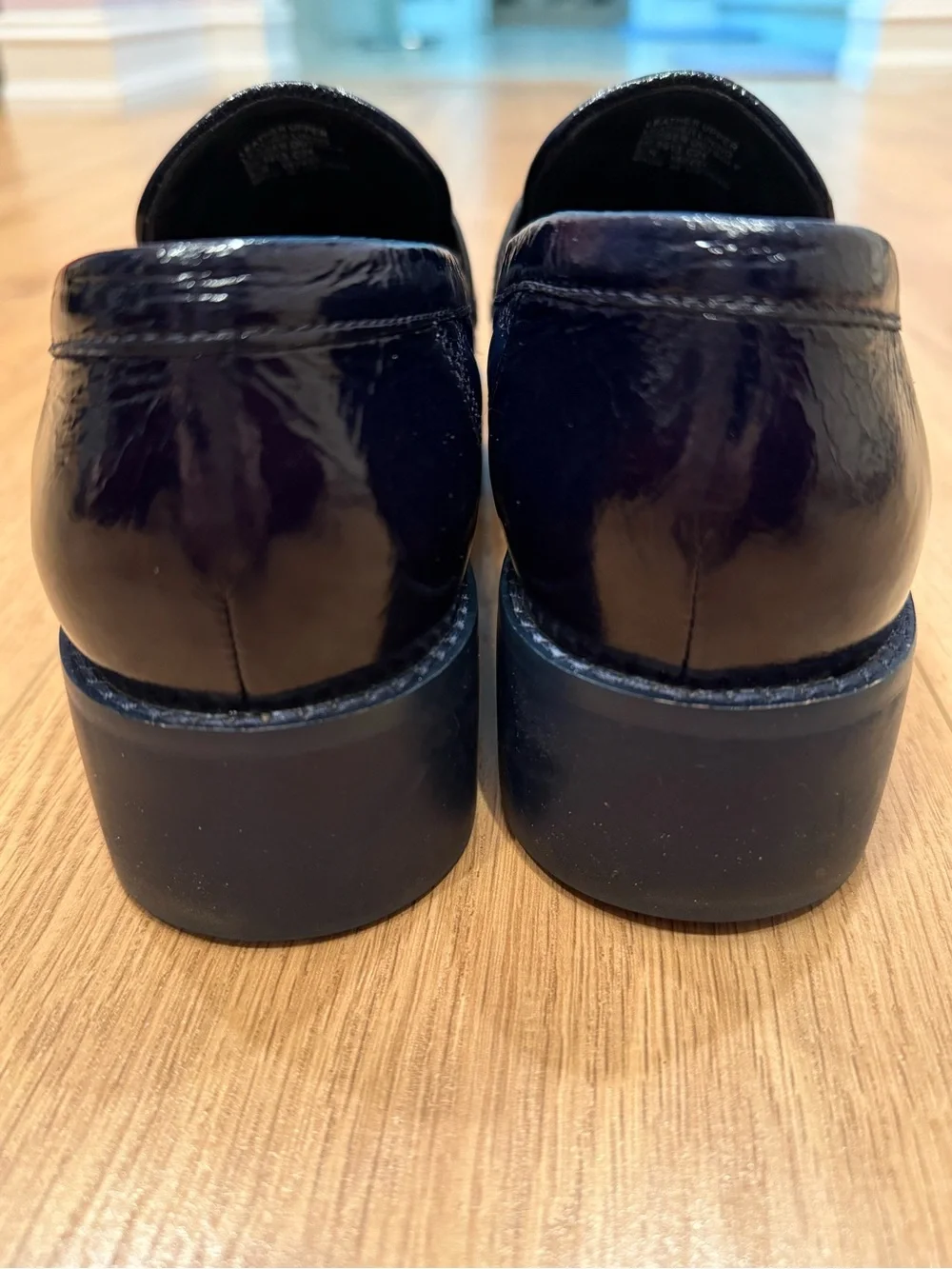 Tory Burch Mini Everly Chunky Loafers in navy